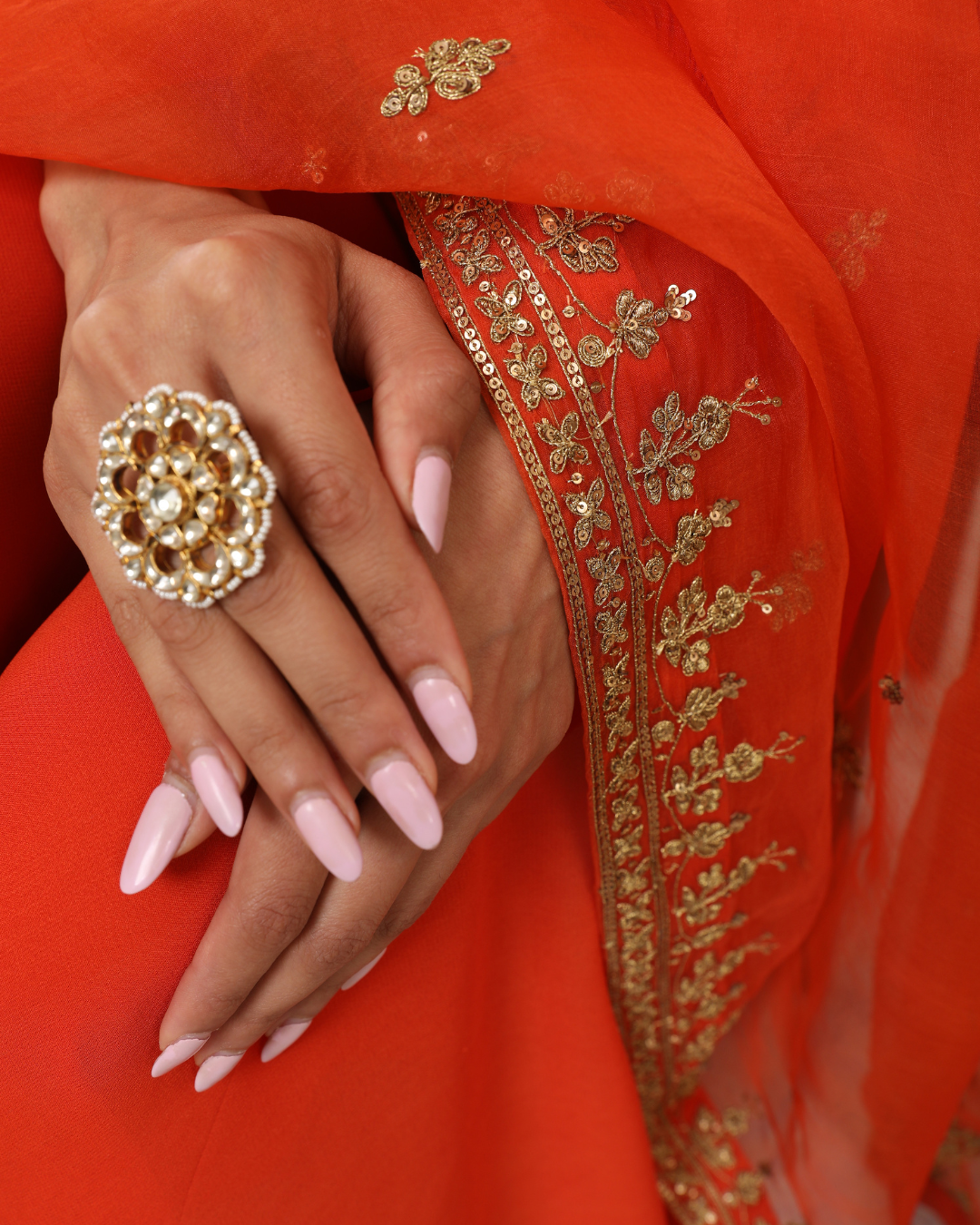Esha Koul - Rust Dilkash Kurta Set