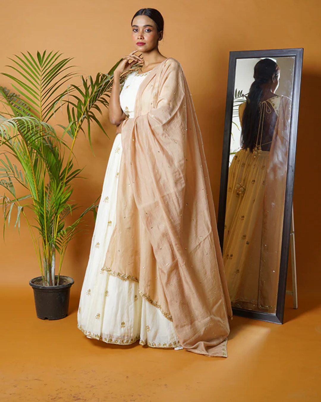 Sonali Bansal - Off white lehenga set From Fiza