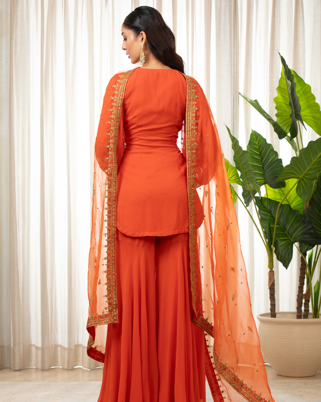 Esha Koul - Rust Dilkash Kurta Set