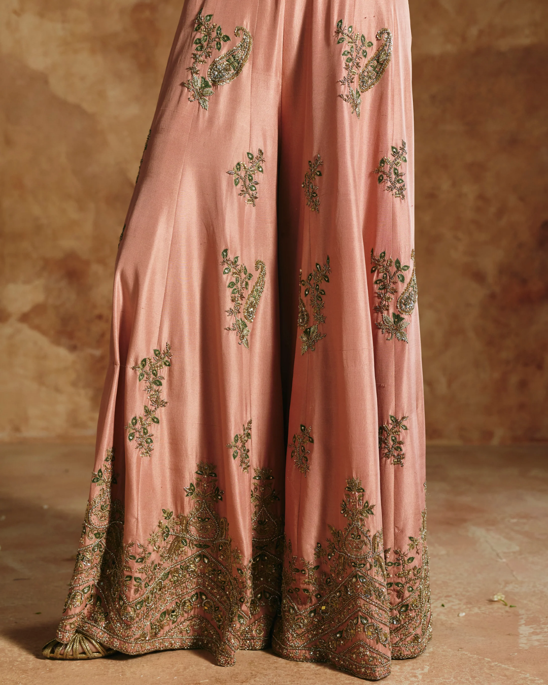 Aman Takyar - Pink Sharara Set From Today's Sindh