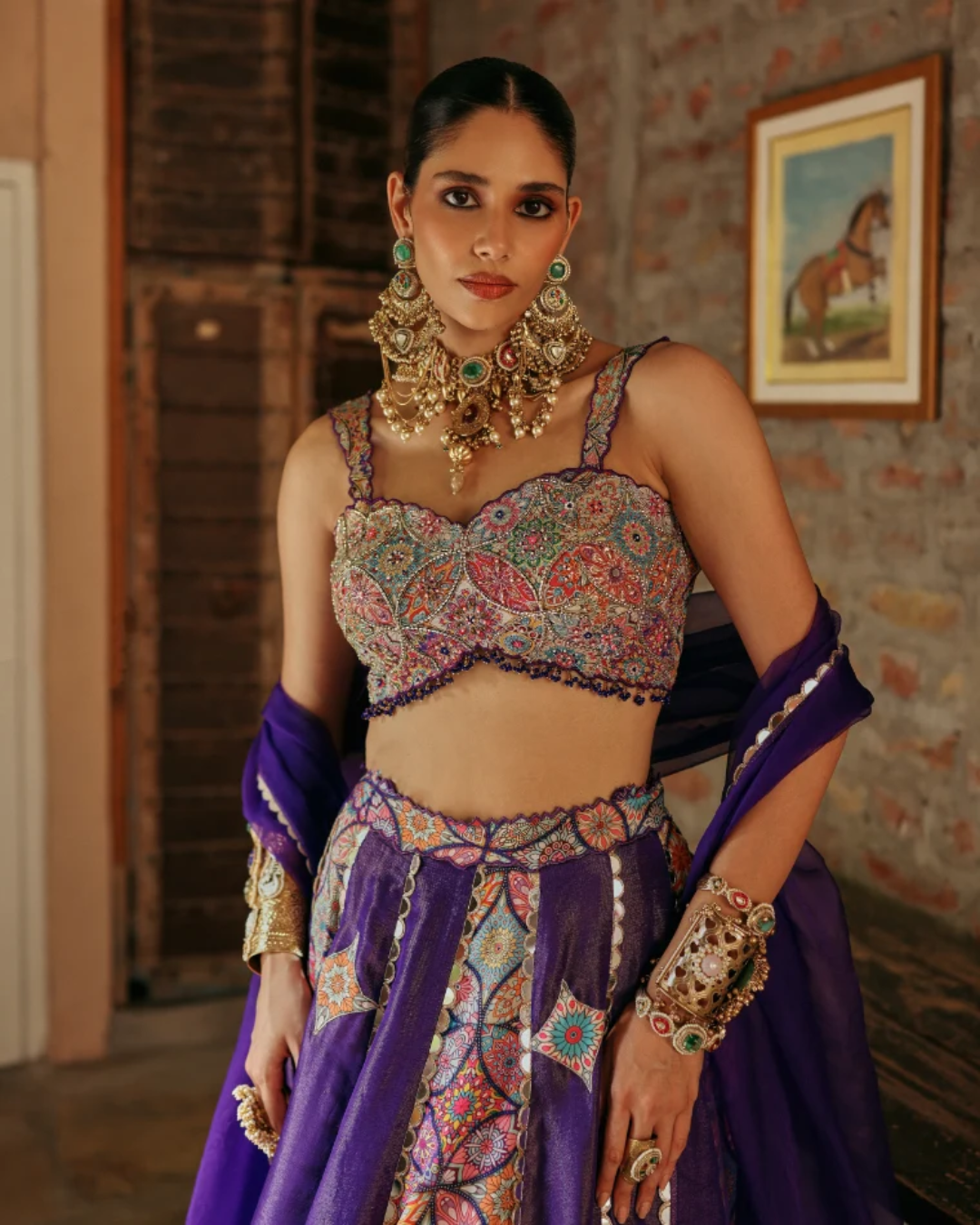 Label Moni K - Ameera Skirt Set From Naqsh