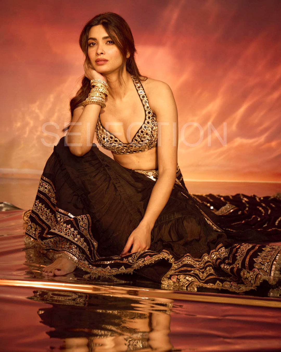 Gopi Vaid - Diana Penty in Aradhana Saree Set From Jhilmil