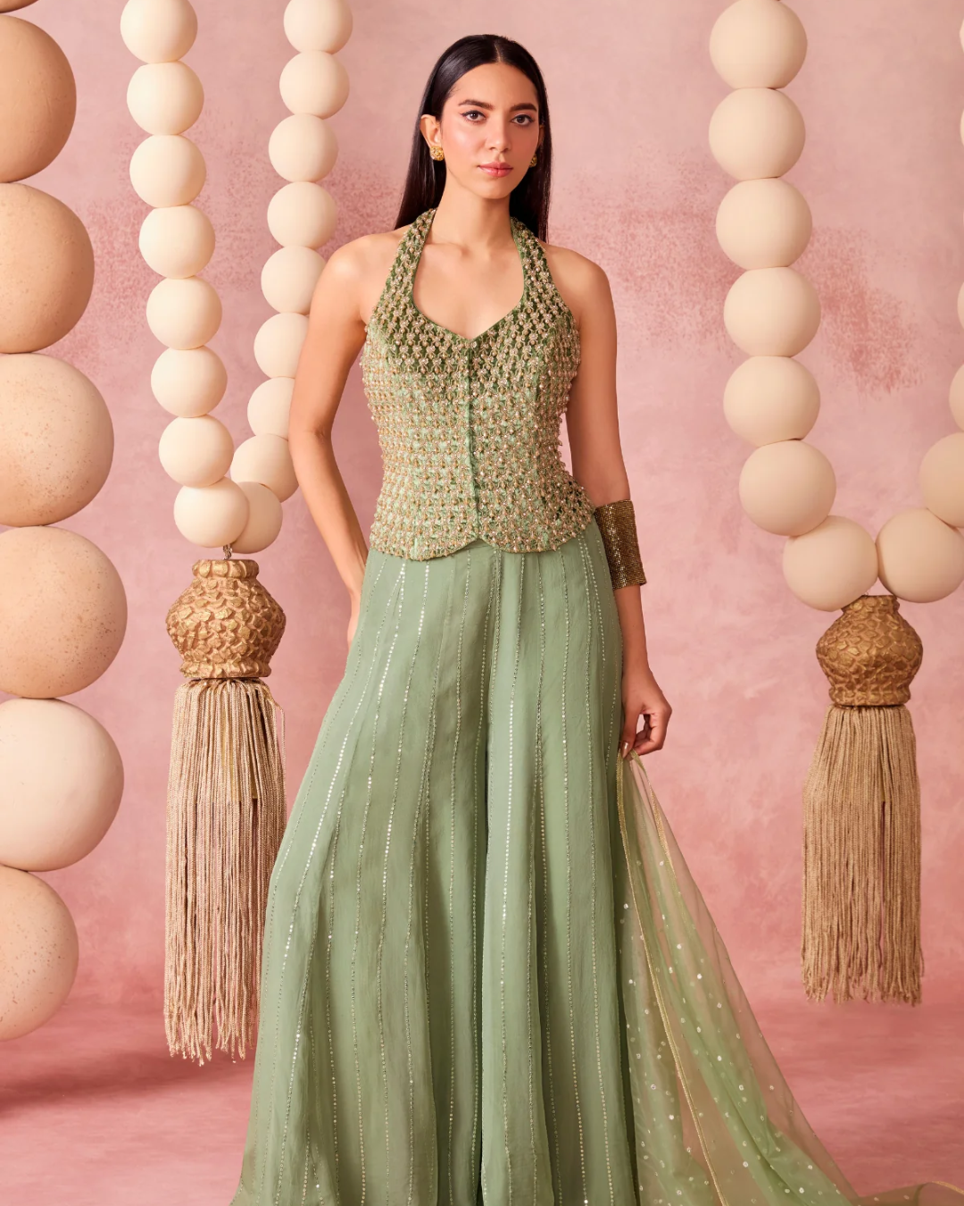 Chamee & Palak - Saachi Flared Pants From Jhoom