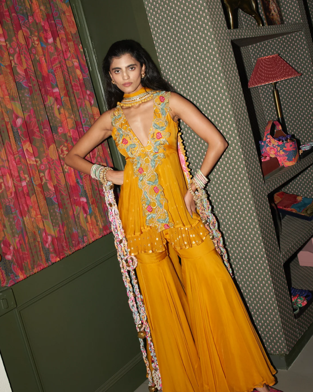 Rishi and Vibhuti - Marigold Merry Mingle Set From Rock & Roll
