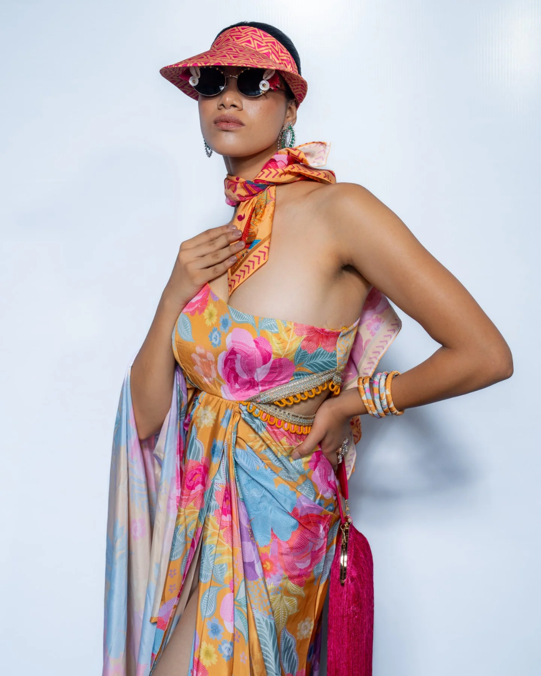 Rishi and Vibhuti - Marigold TFD Fringe Dress From Rock & Roll