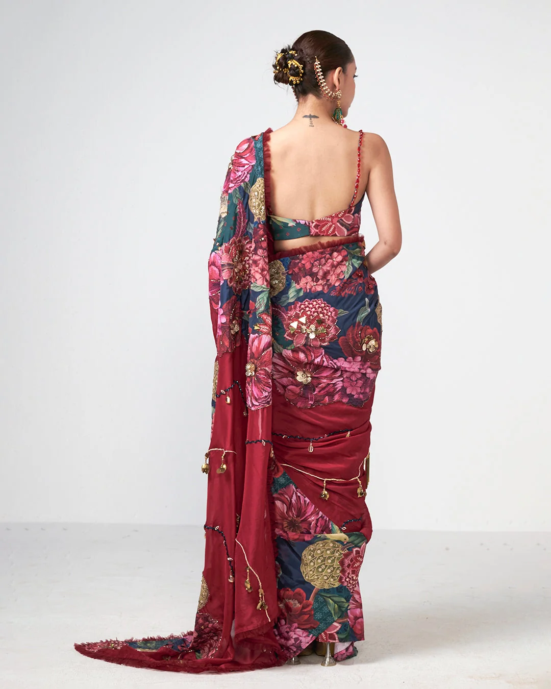 Rishi and Vibhuti - Cola Corbett Saree From Gulon Ke Rang