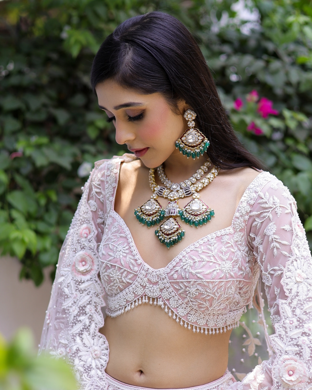 Isa by Dolly Wahal - Sana Peach Bridal Lehenga From Bridal