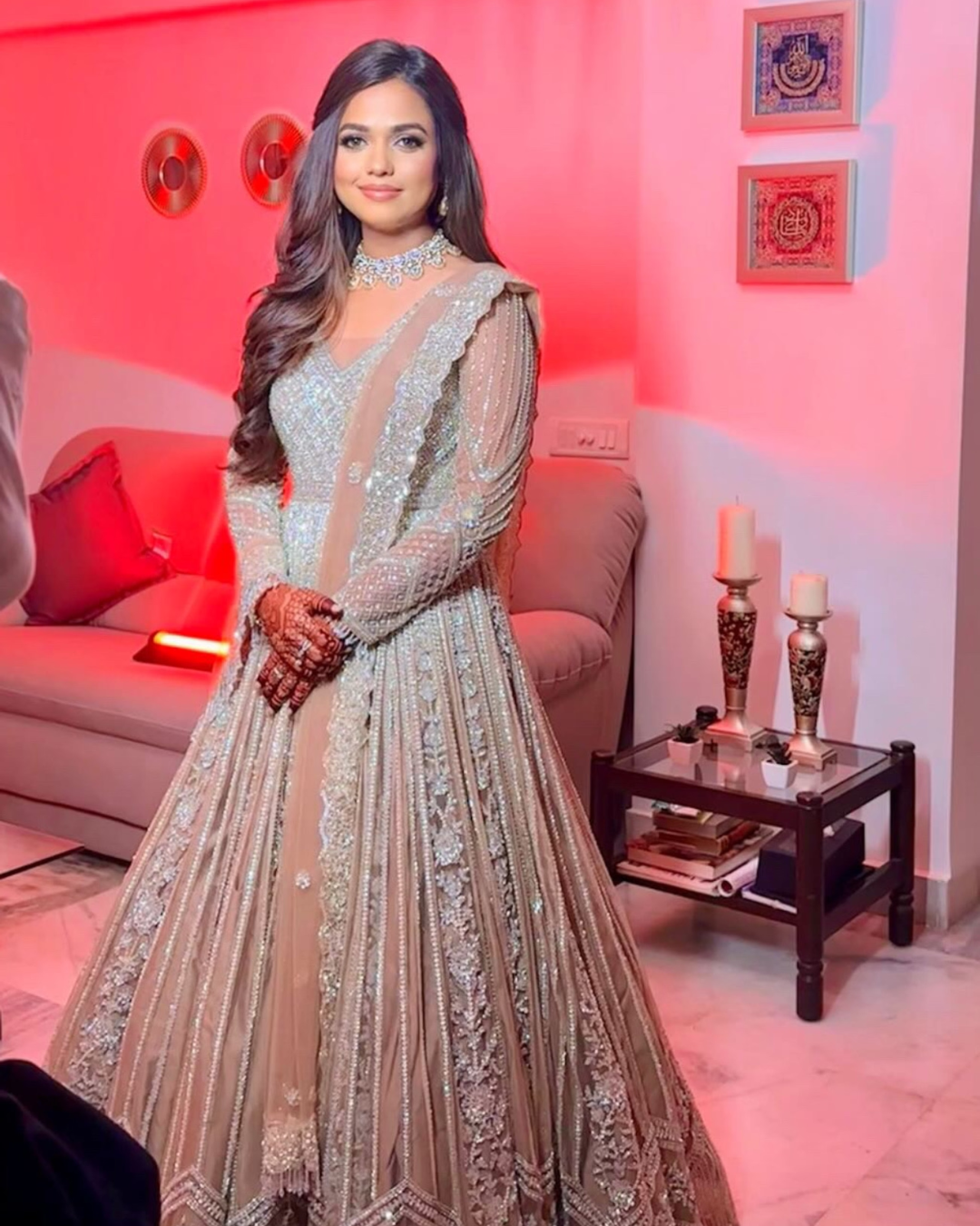 Isa by Dolly Wahal - Nida Gold Gown From Athena