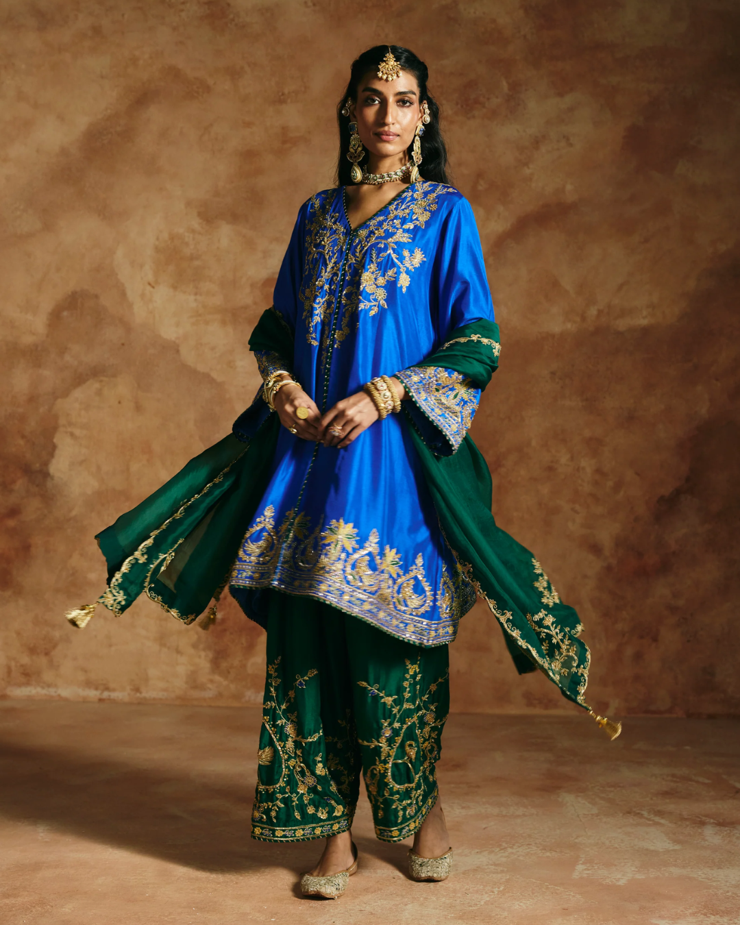 Aman Takyar - Cobalt Kurta Set From Today's Sindh