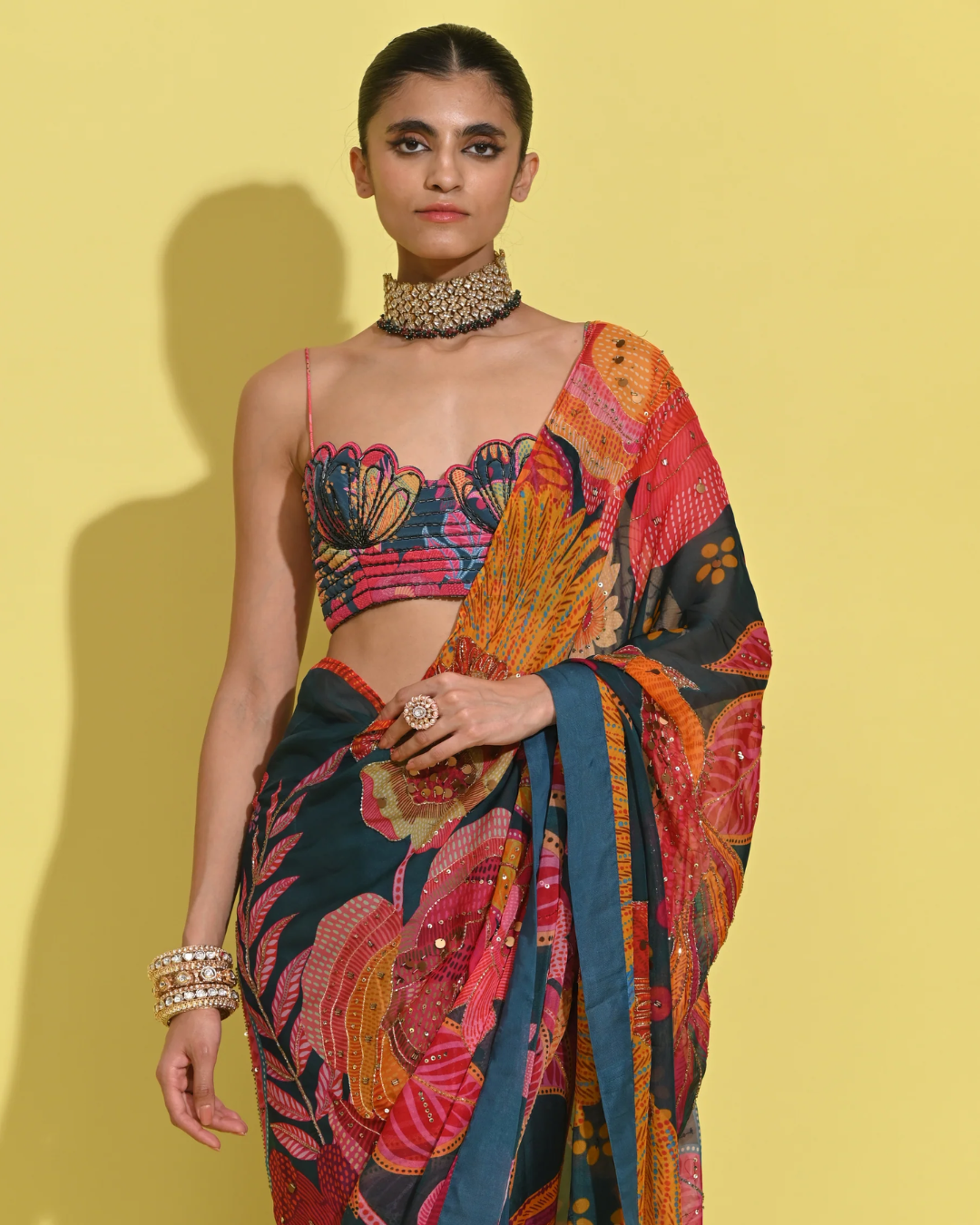 Rishi and Vibhuti - Glam Warp Saree From Tamasha