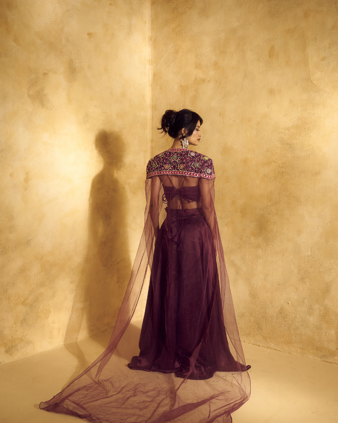 Rashika Sharma - ALAYA TOP AND SKIRT SET WITH CAPE FROM LASHKARA