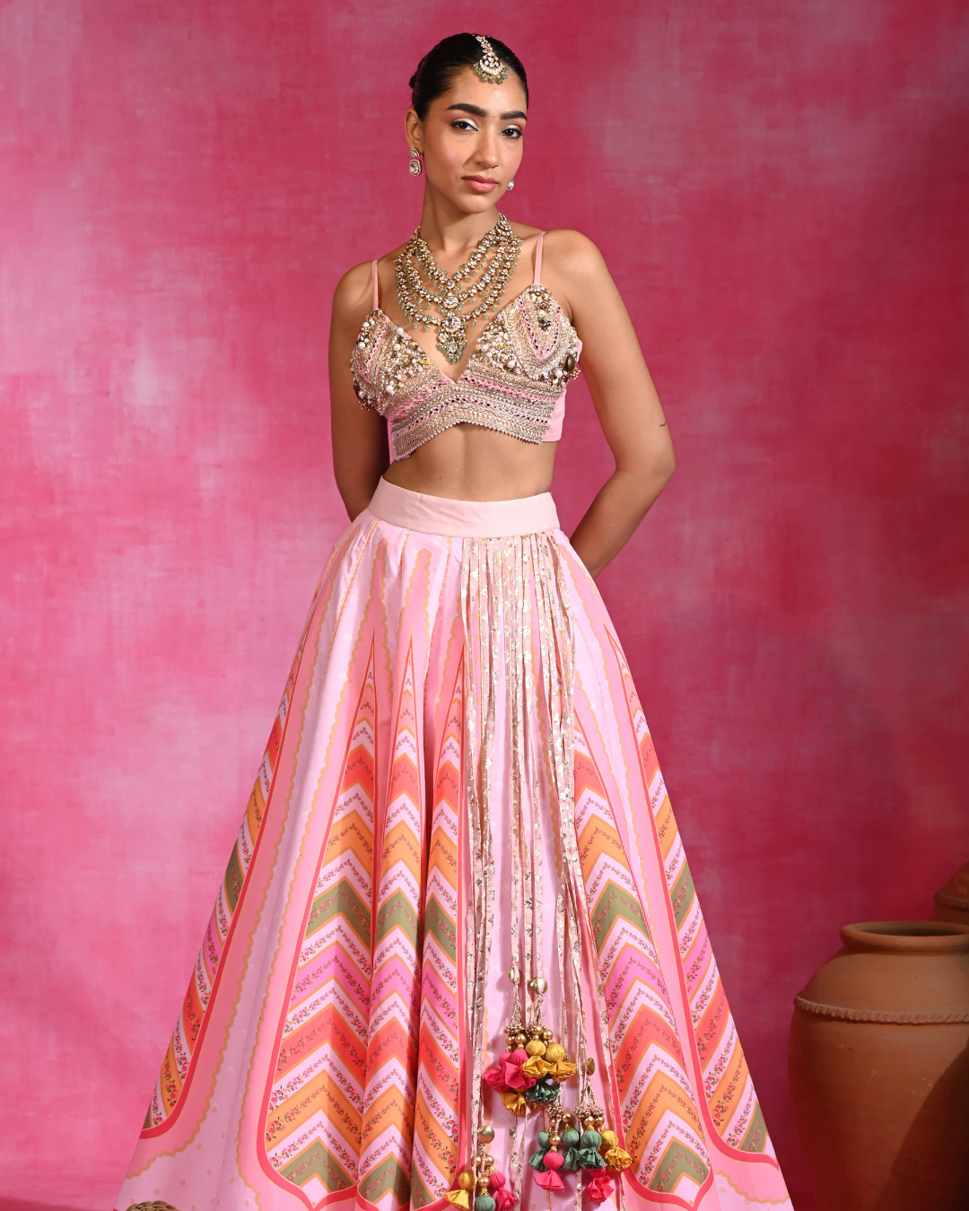 Rishi and Vibhuti -  Mehar Tassel Lehenga From Ek Main Aur Ek Tu