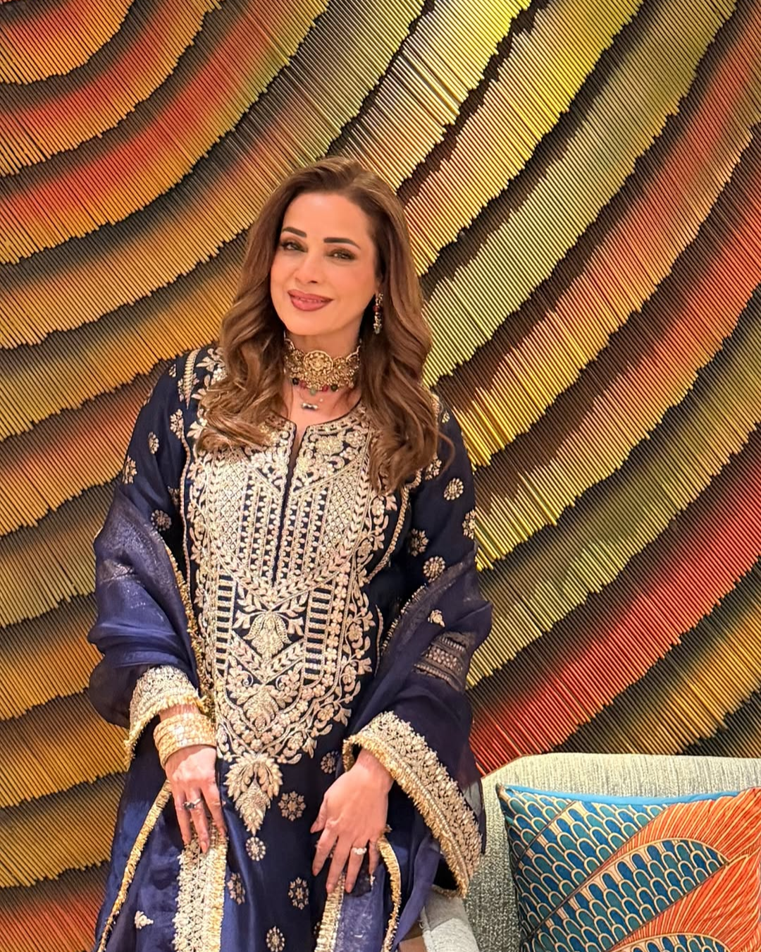 Gopi Vaid - Neelam Kothari in Badusha Palazo Set  From Nizaam