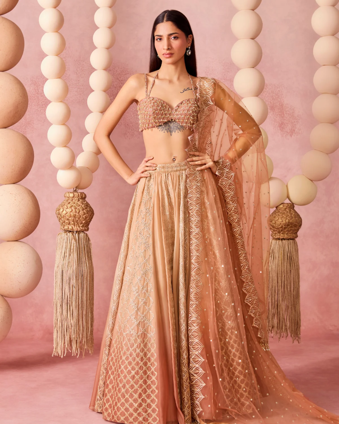 Chamee & Palak - Saachi Lehenga From Jhoom