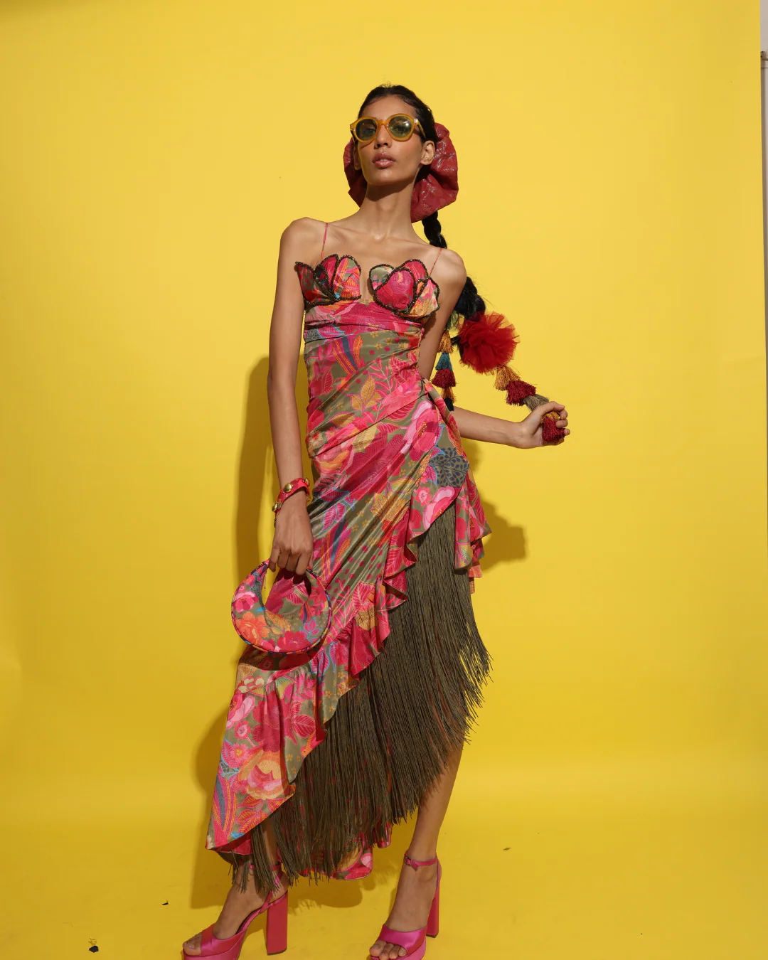Rishi and Vibhuti - Cocktail drape dress From Tamasha