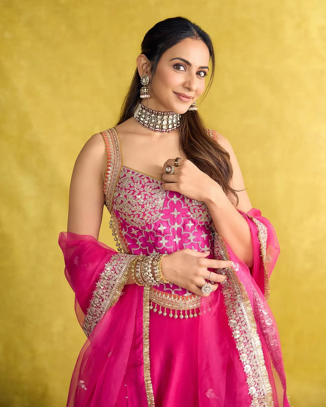 Gopi Vaid - Rakulpreet in Mariyam Lehenga Set From Nizaam