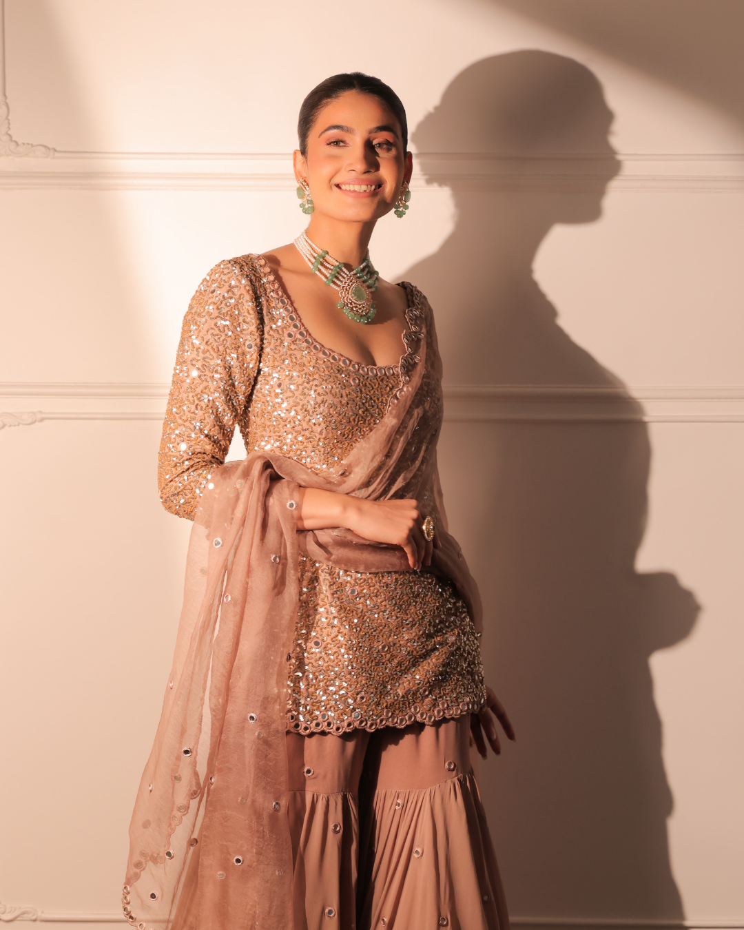 Sonali Bansal - Salma sitara kurta and garara with dupatta From Banno Ki Saheli