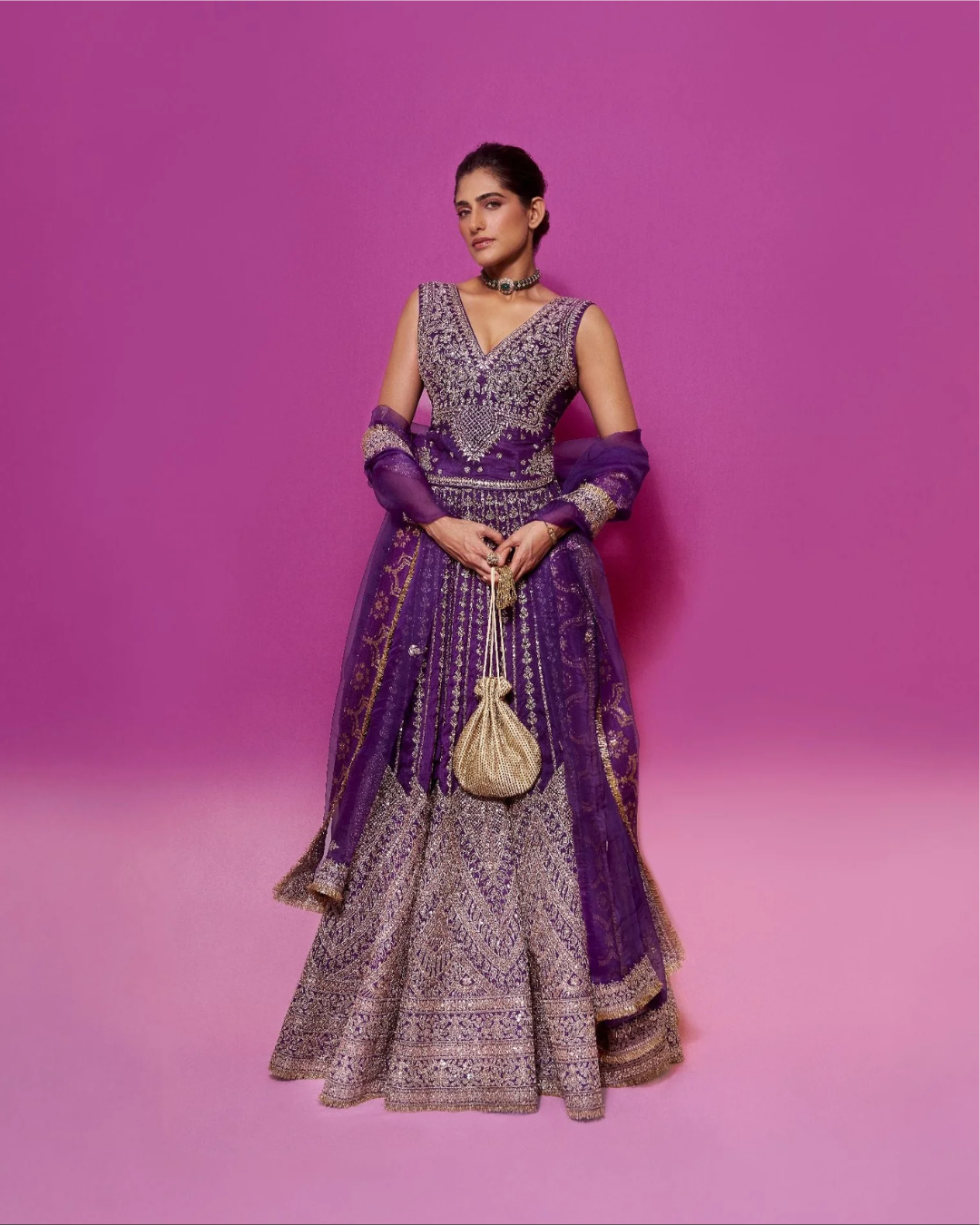 Gopi Vaid - Kubbra sait in Razia Lehenga Set From Nizaam