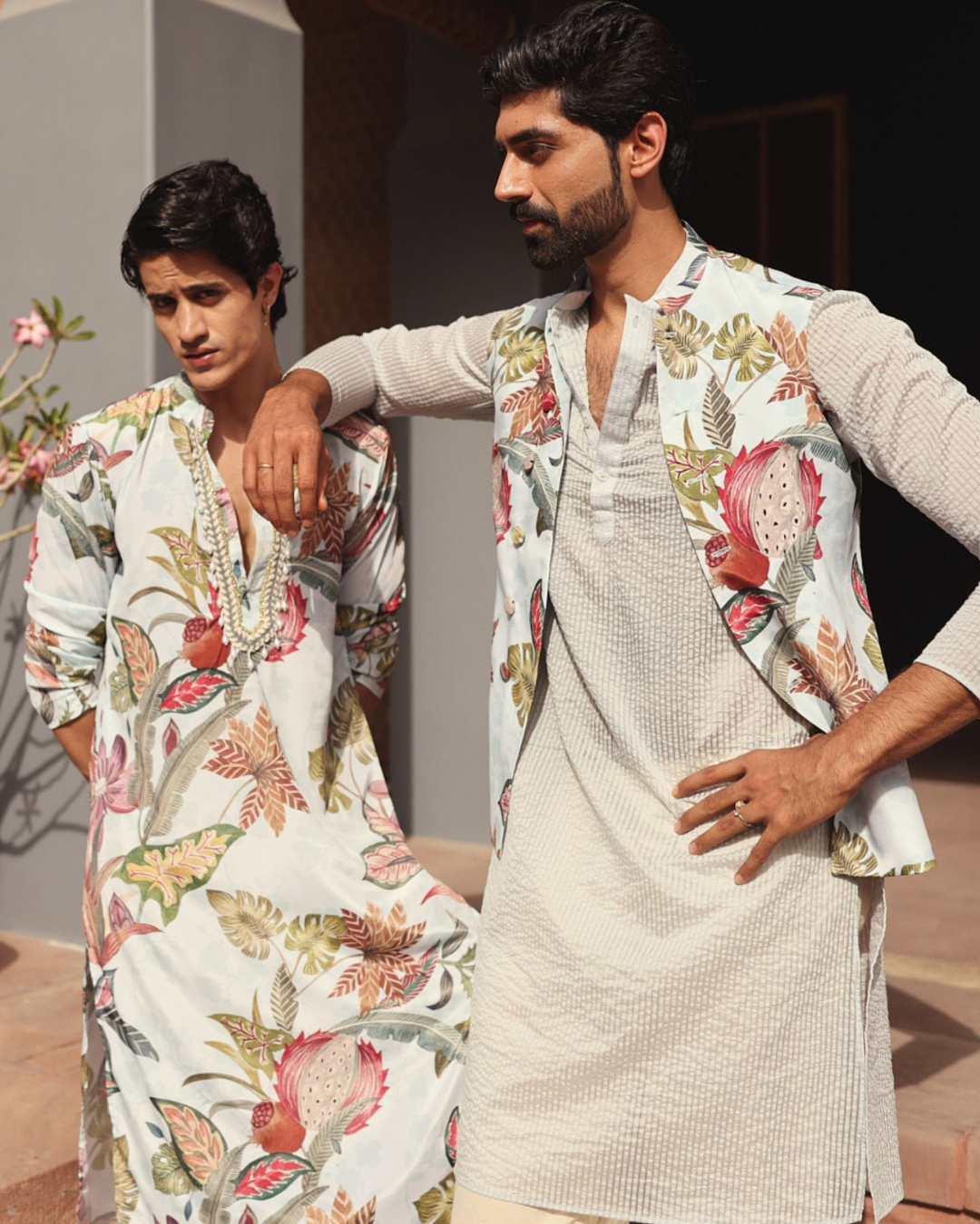 Rishi and Vibhuti - Jacky Bloom Kurta Set  From Ek Main Aur Ek Tu