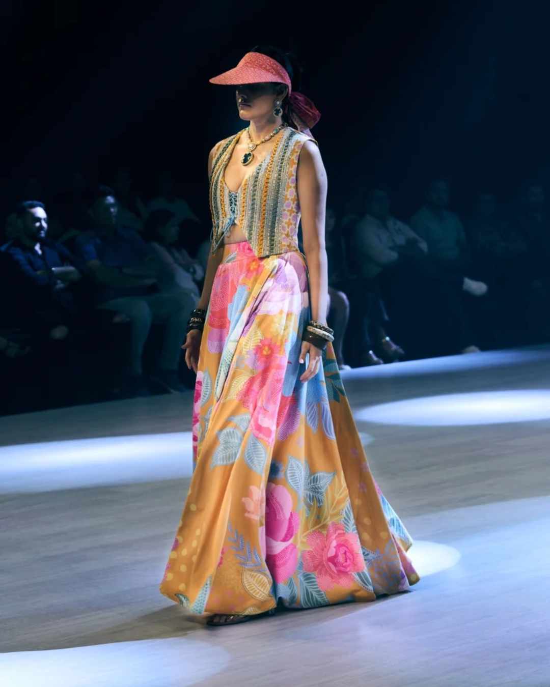 Rishi and Vibhuti - Palette Prose Lehenga From Rock & Roll
