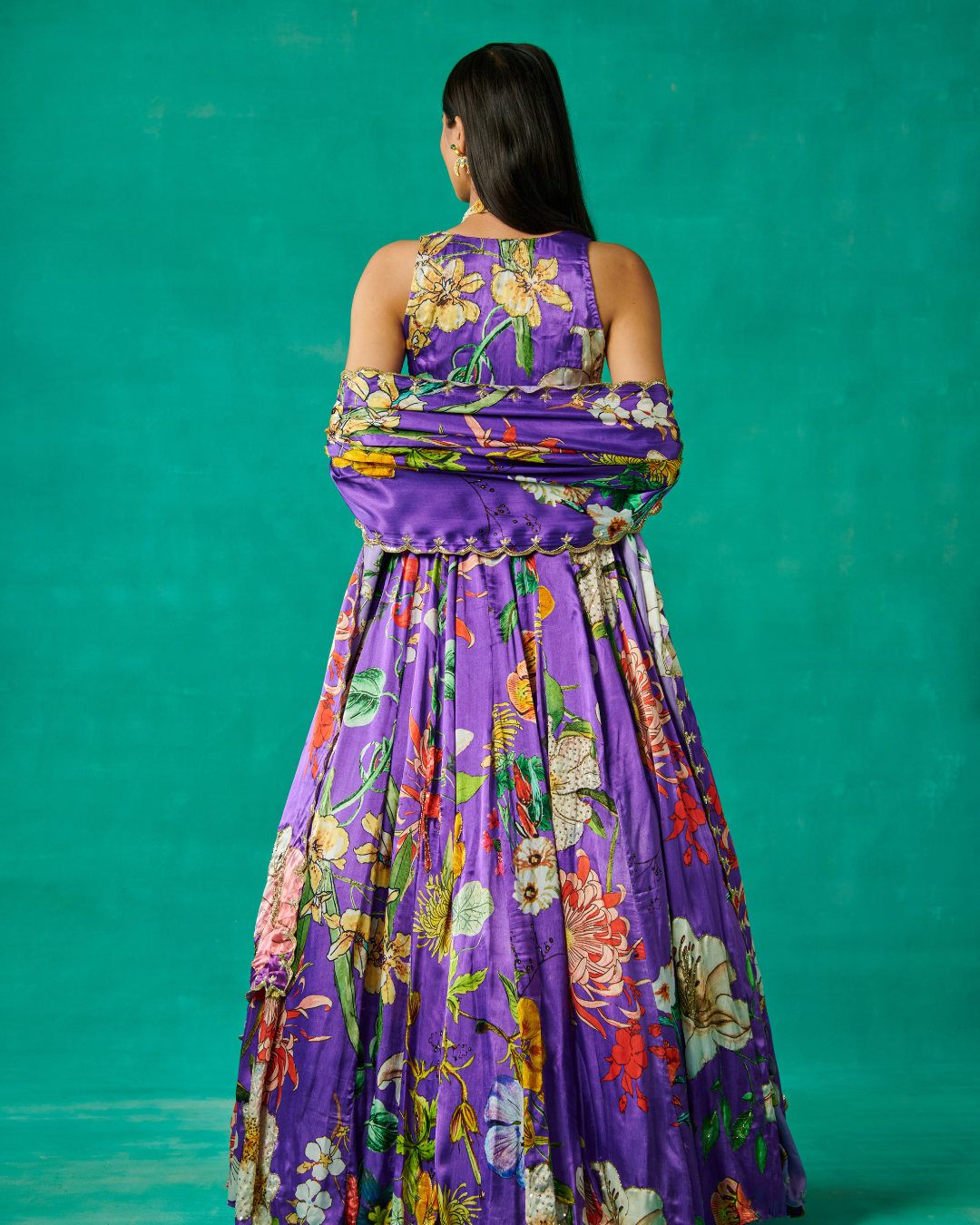 Sonali Bansal - Purple lehenga and blouse set with dupatta From Bageecha