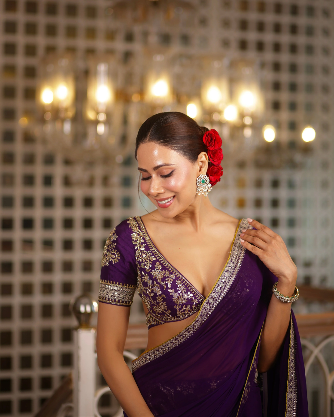 Gopi Vaid - Swati Vatsa in Ruqqayah Saree Set From Nizaam