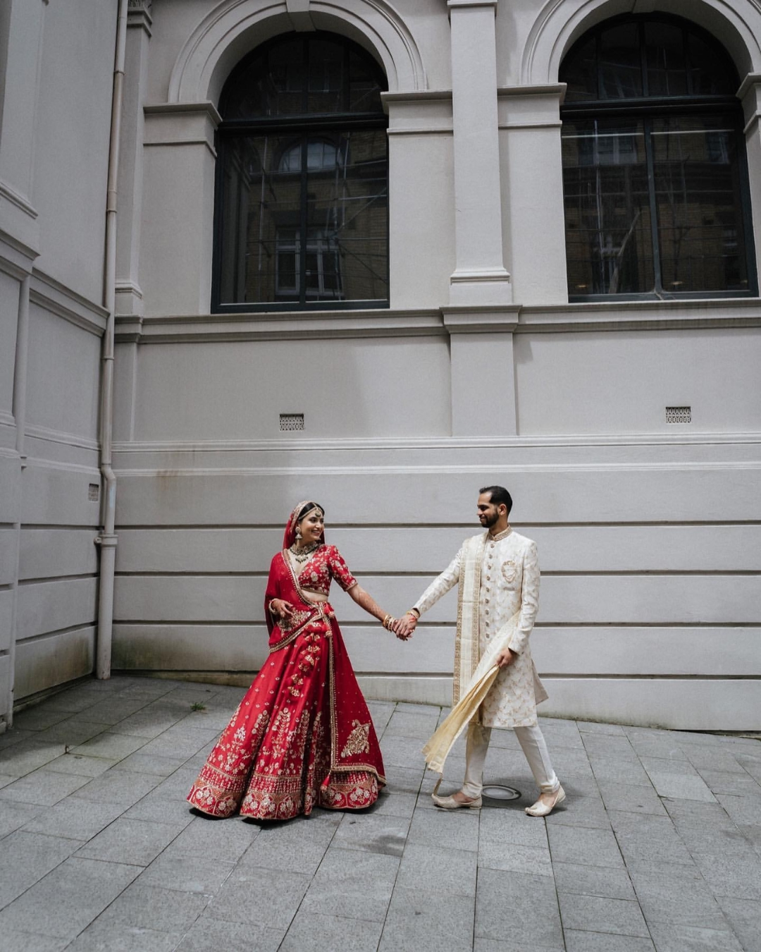 Isa by Dolly Wahal - Red Bridal Lehenga From Bridal