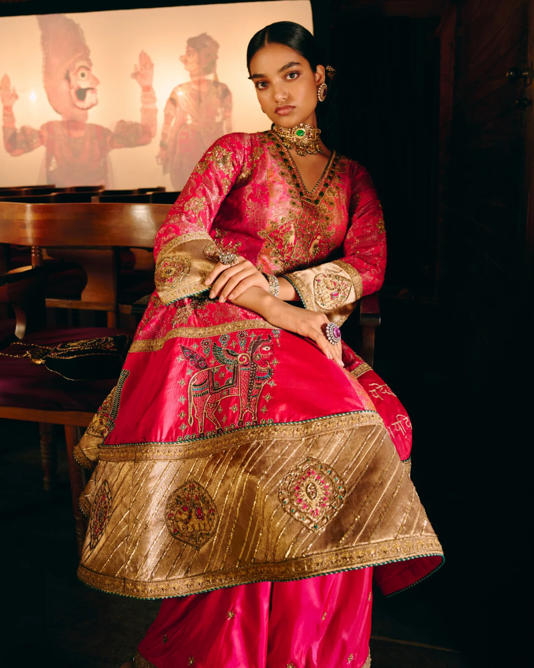 Aditi Gupta - Gulbahar Anarkali Set From Chitrakatha