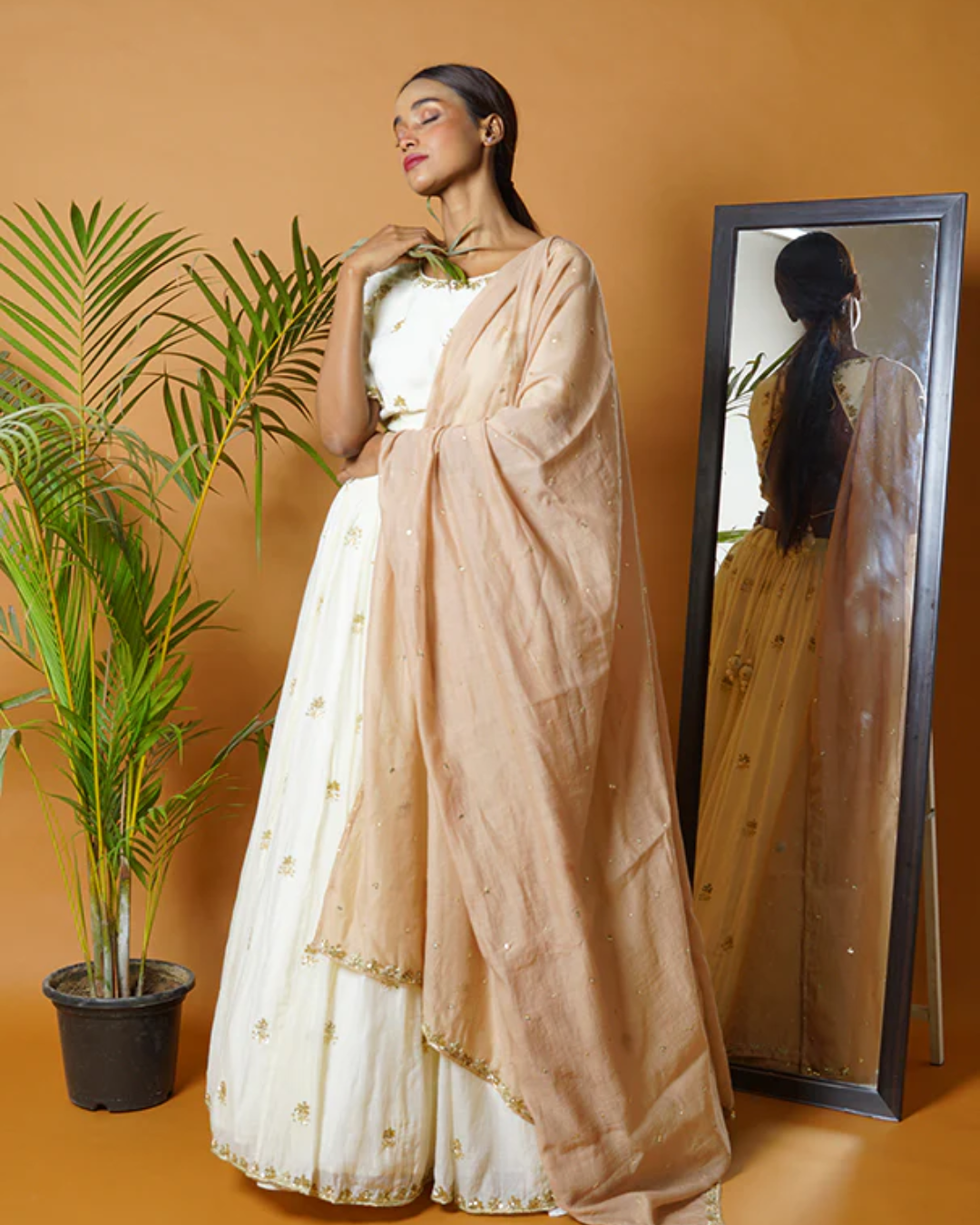 Sonali Bansal - Off white lehenga set From Fiza