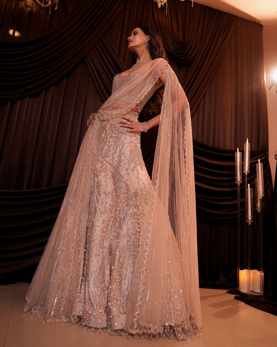 Isa by Dolly Wahal - Elara A-Line Lehenga From Ittara