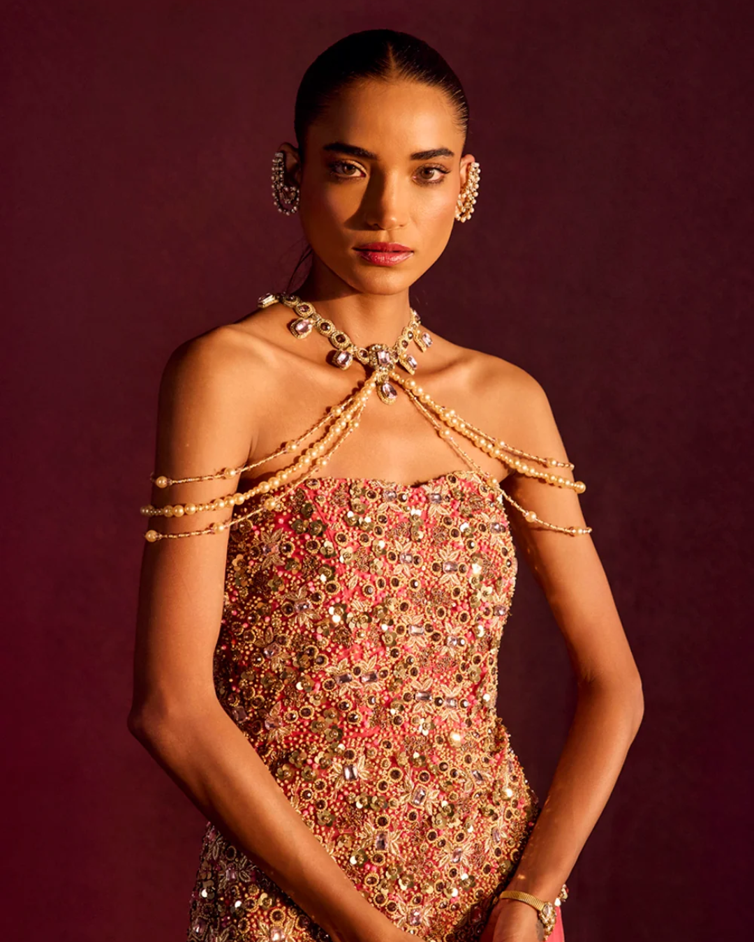 Prevasu - Belle Corset Skirt Set From Raabta