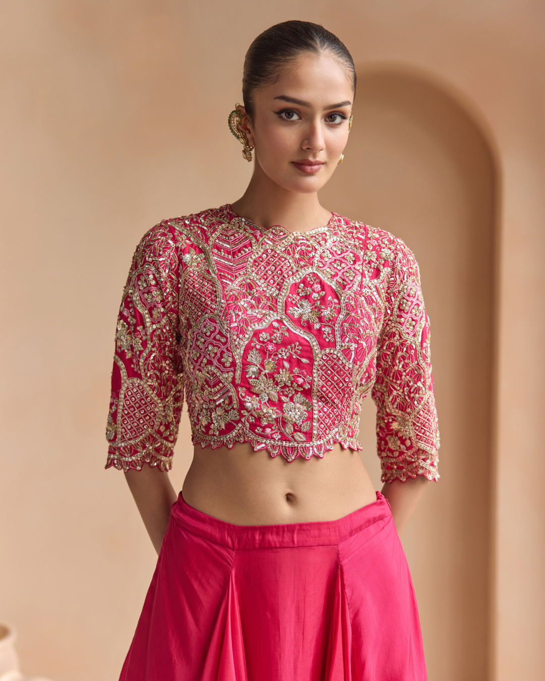 Osaa By Adarsh - Scarlet Top & Skirt Set From Off The Record