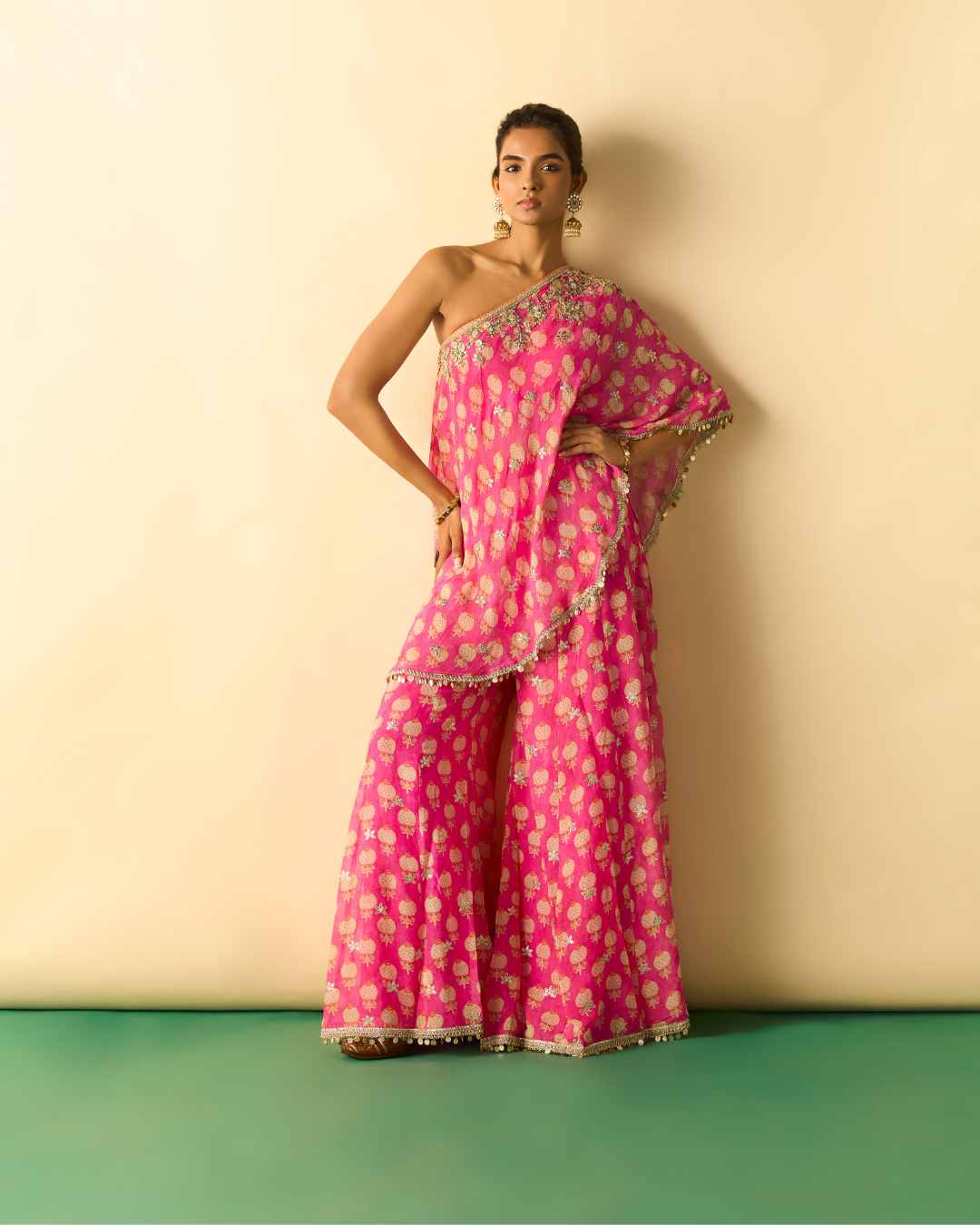 Gopi Vaid - Chhavi One Shoulder Set From Chaar Bagh