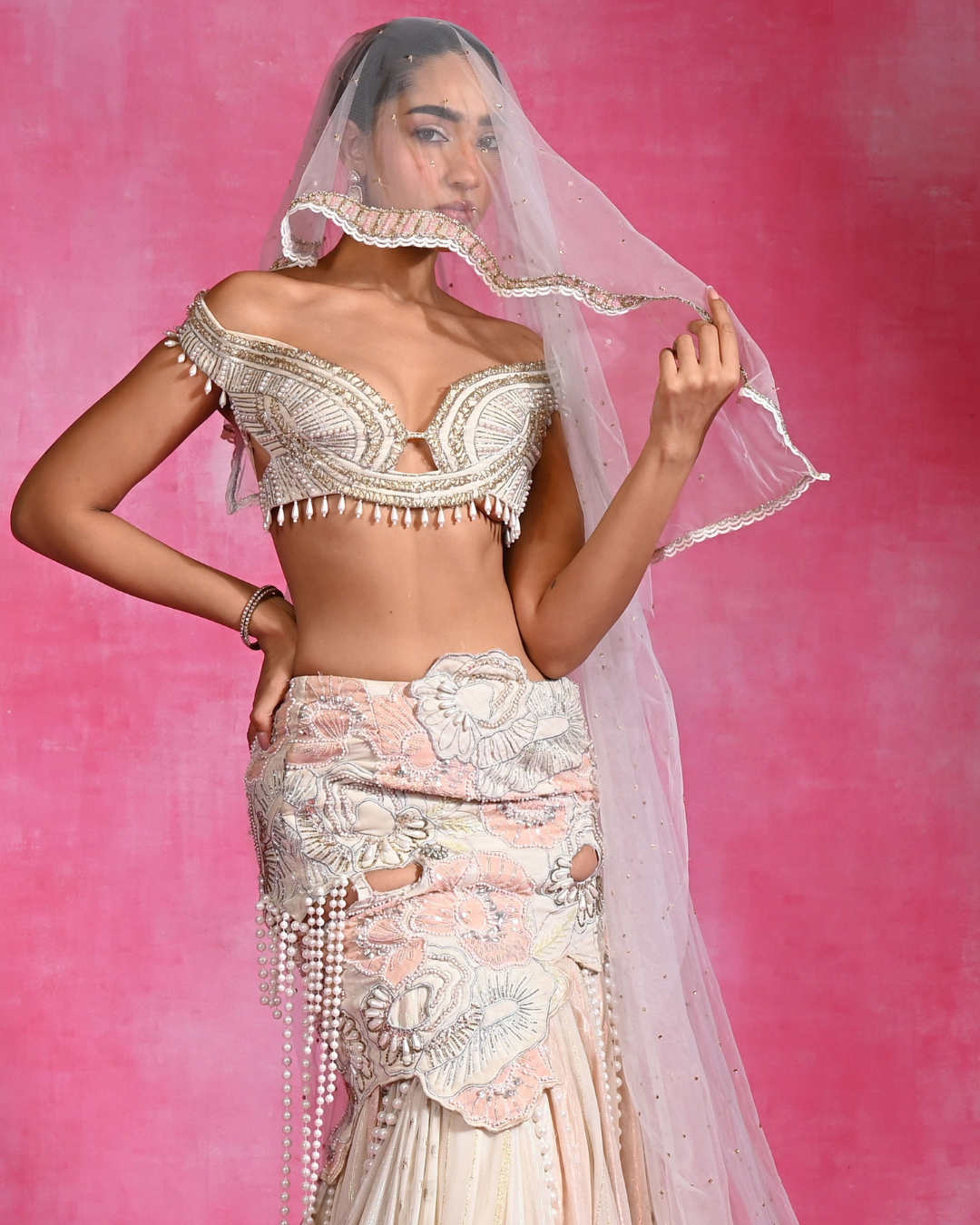 Rishi and Vibhuti - PC Lehenga From Ek Main Aur Ek Tu