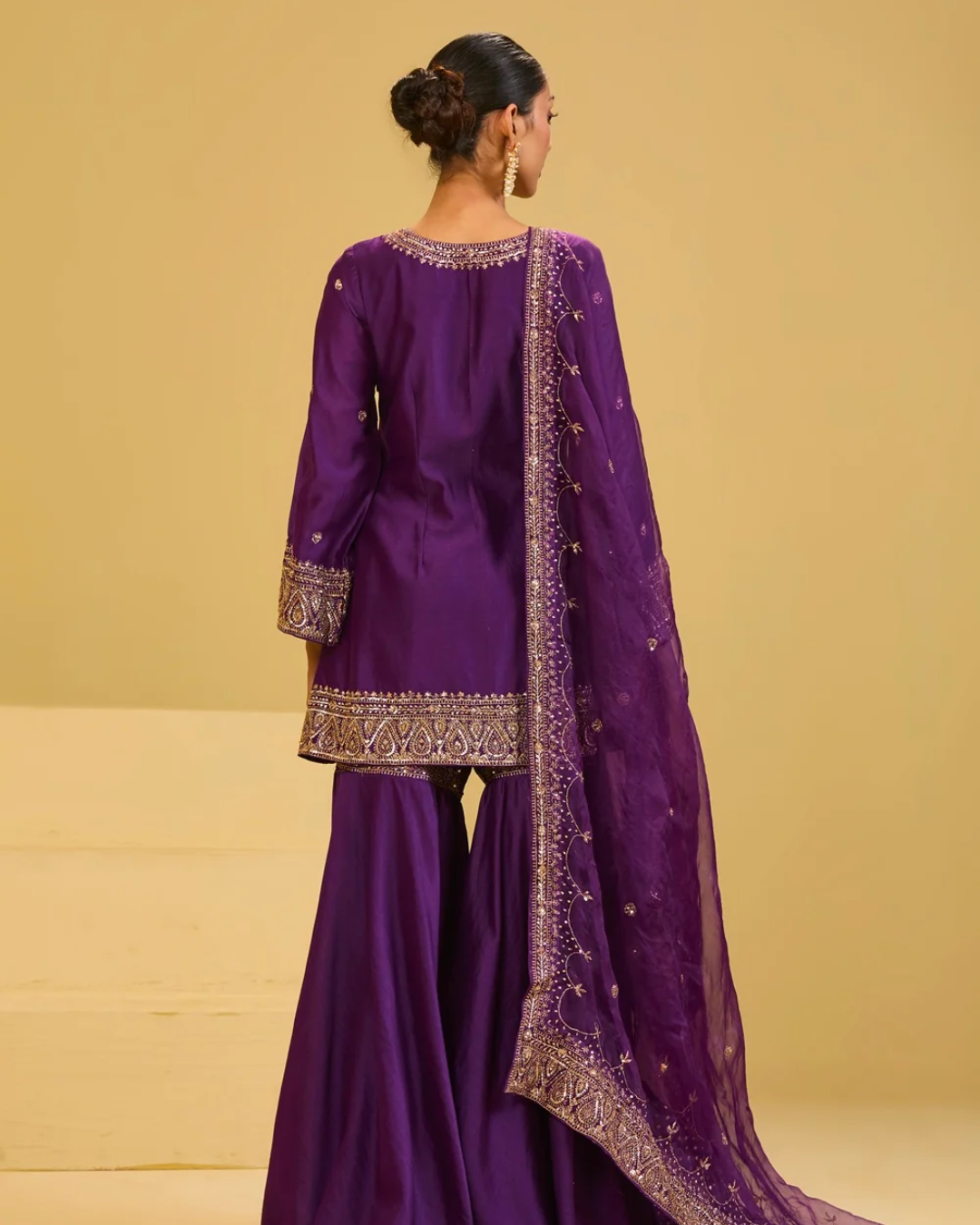 Esha Koul - Purple Sharara Set From Naaz