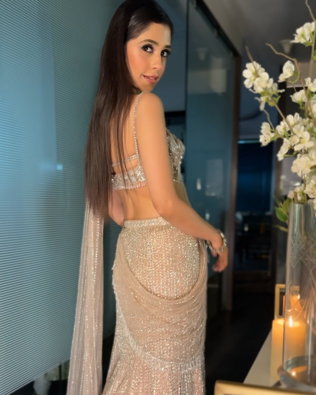 Isa by Dolly Wahal - Nude Saree From Noor
