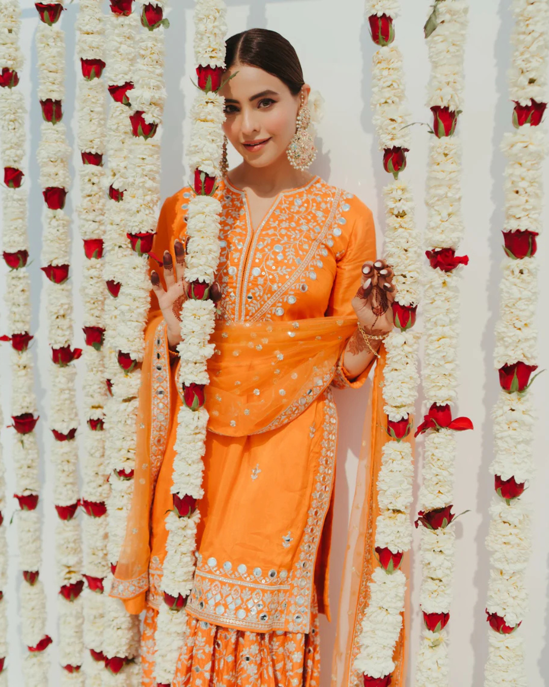 Gopi Vaid - Aamna Sharif in Aadhira Sharara Set From Jhilmil