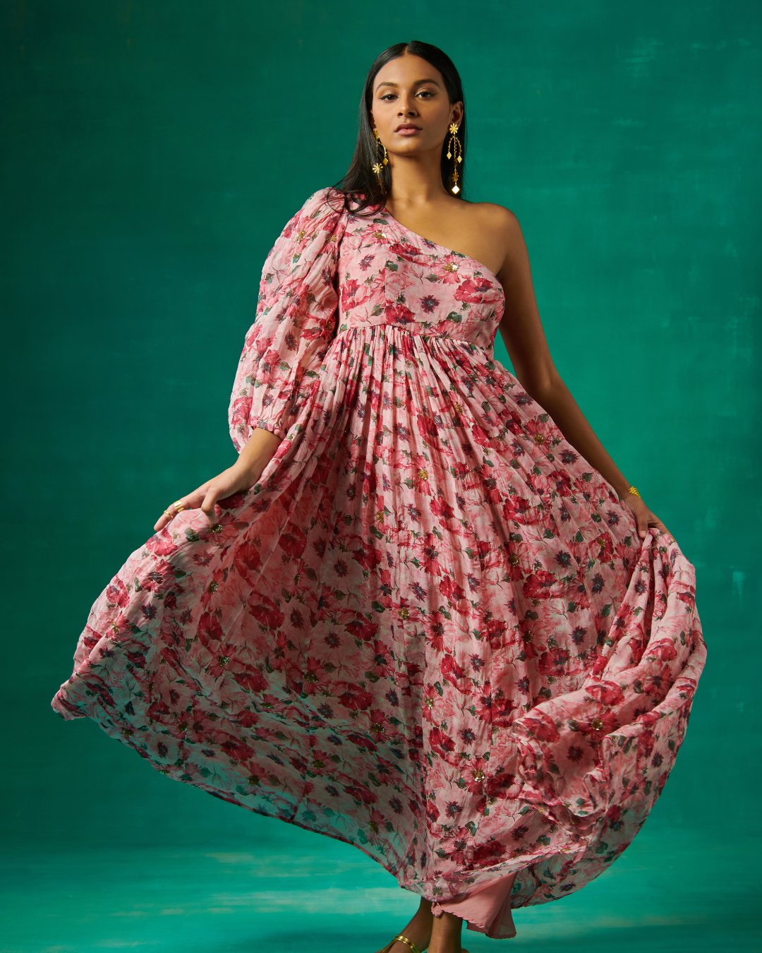 Sonali Bansal - Pink one shoulder gown From Bageecha
