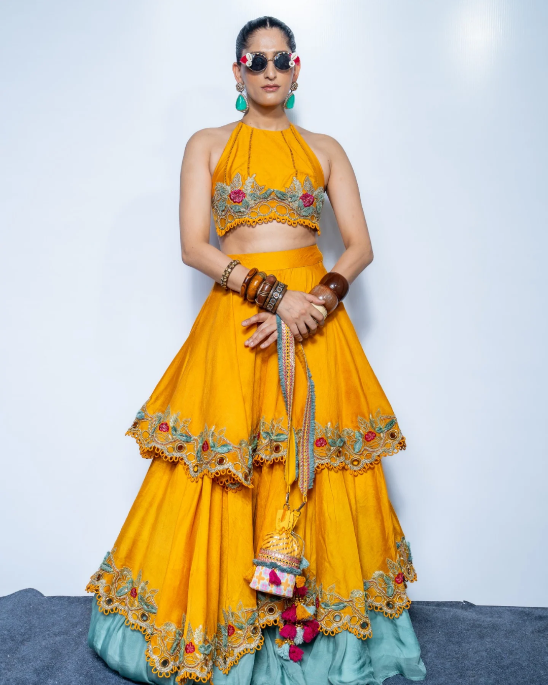 Rishi and Vibhuti - Dawn Lehenga From Rock & Roll