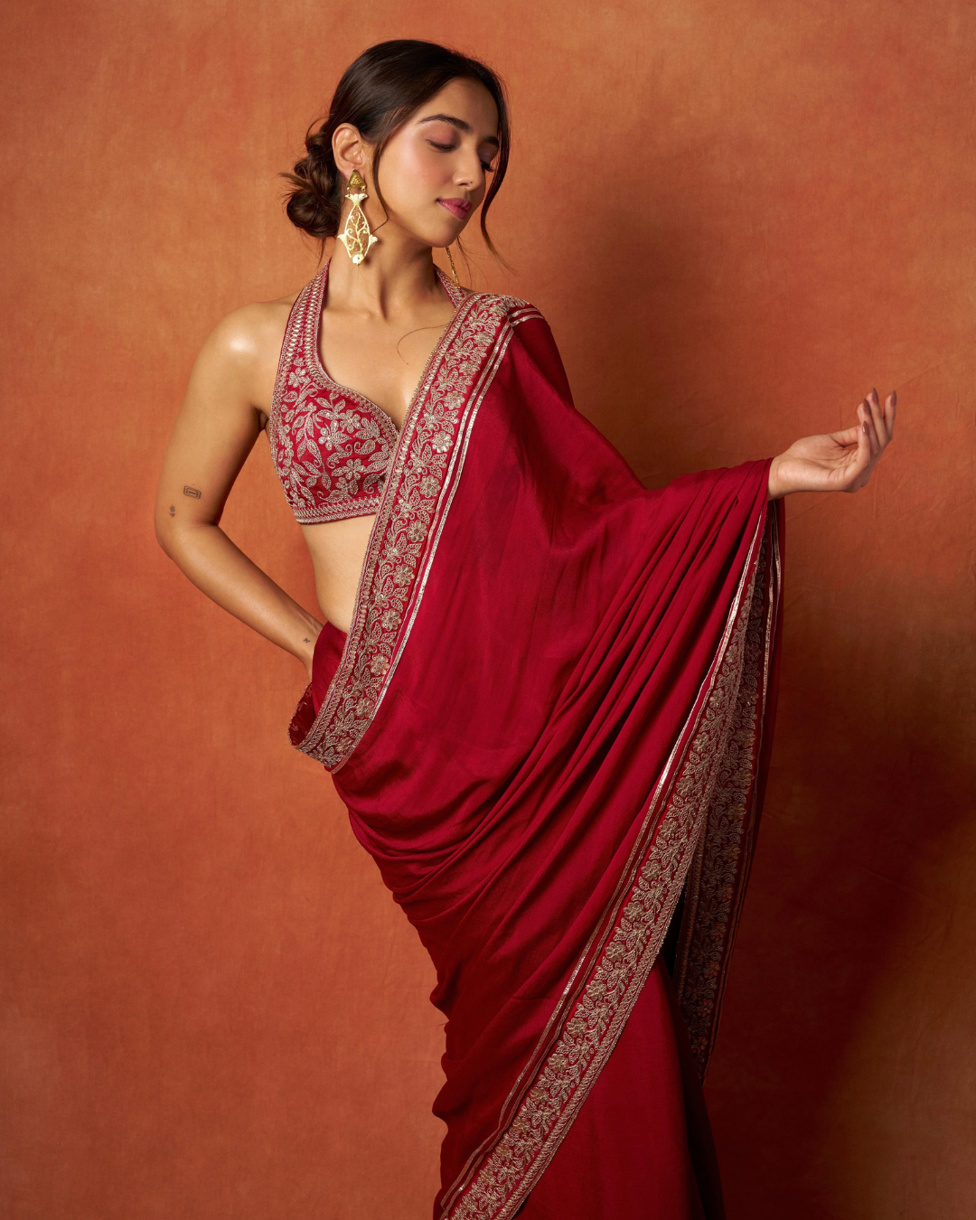 Gopi Vaid - Ahsaas Saree Set From Nizaam