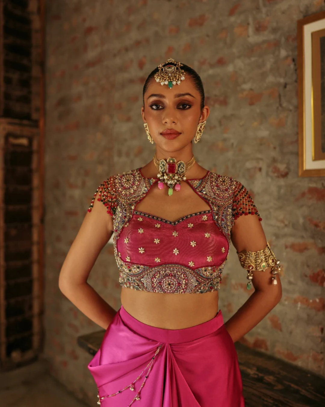 Label Moni K - Kaleido Drape Set From Naqsh