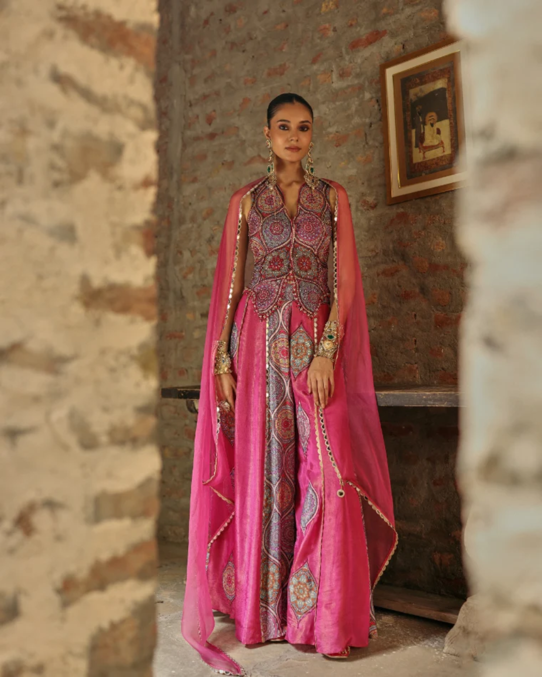 Label Moni K - Prink Sharara Set From Naqsh