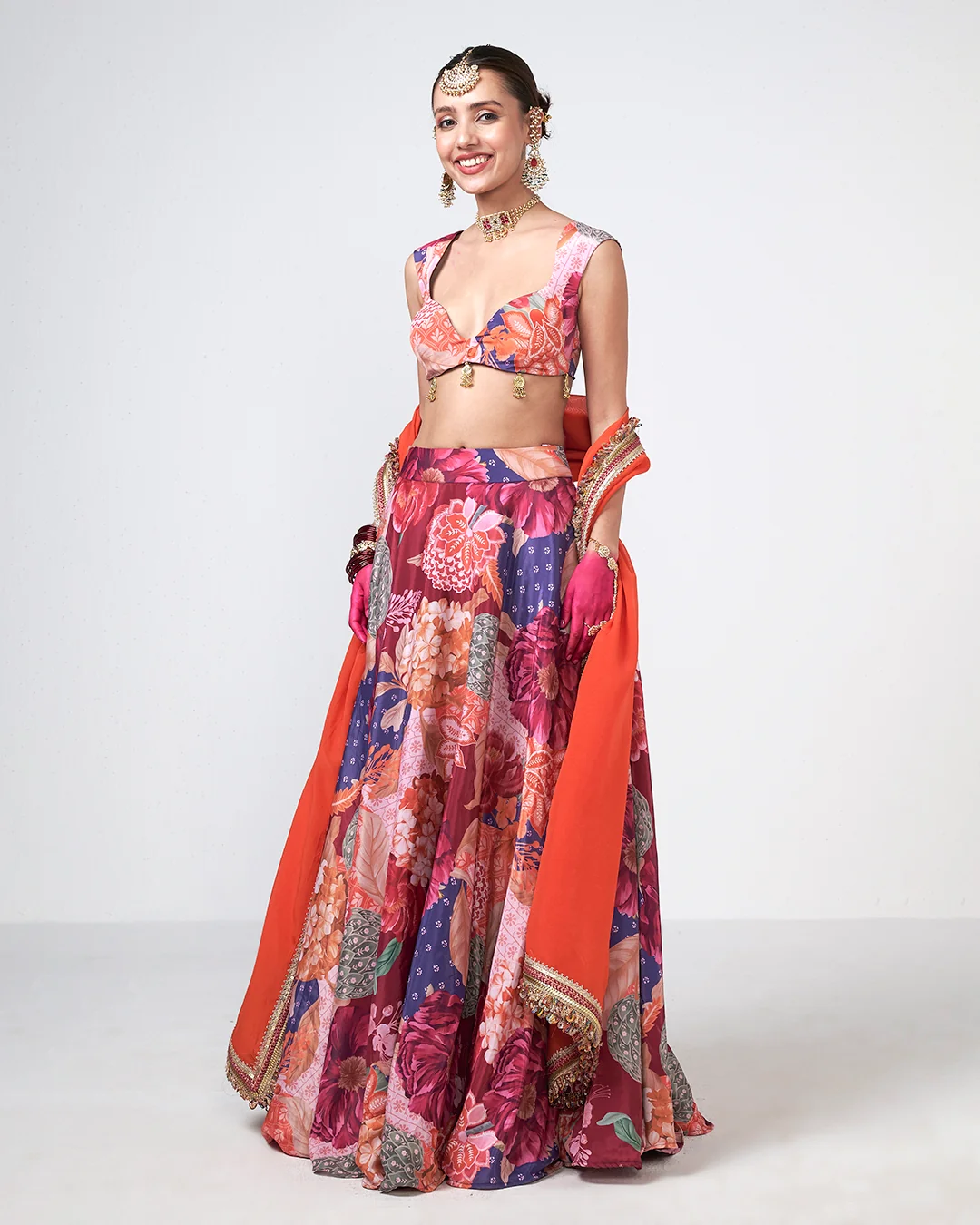 Rishi and Vibhuti - Cherry Boho Lehnga From Gulon Ke Rang