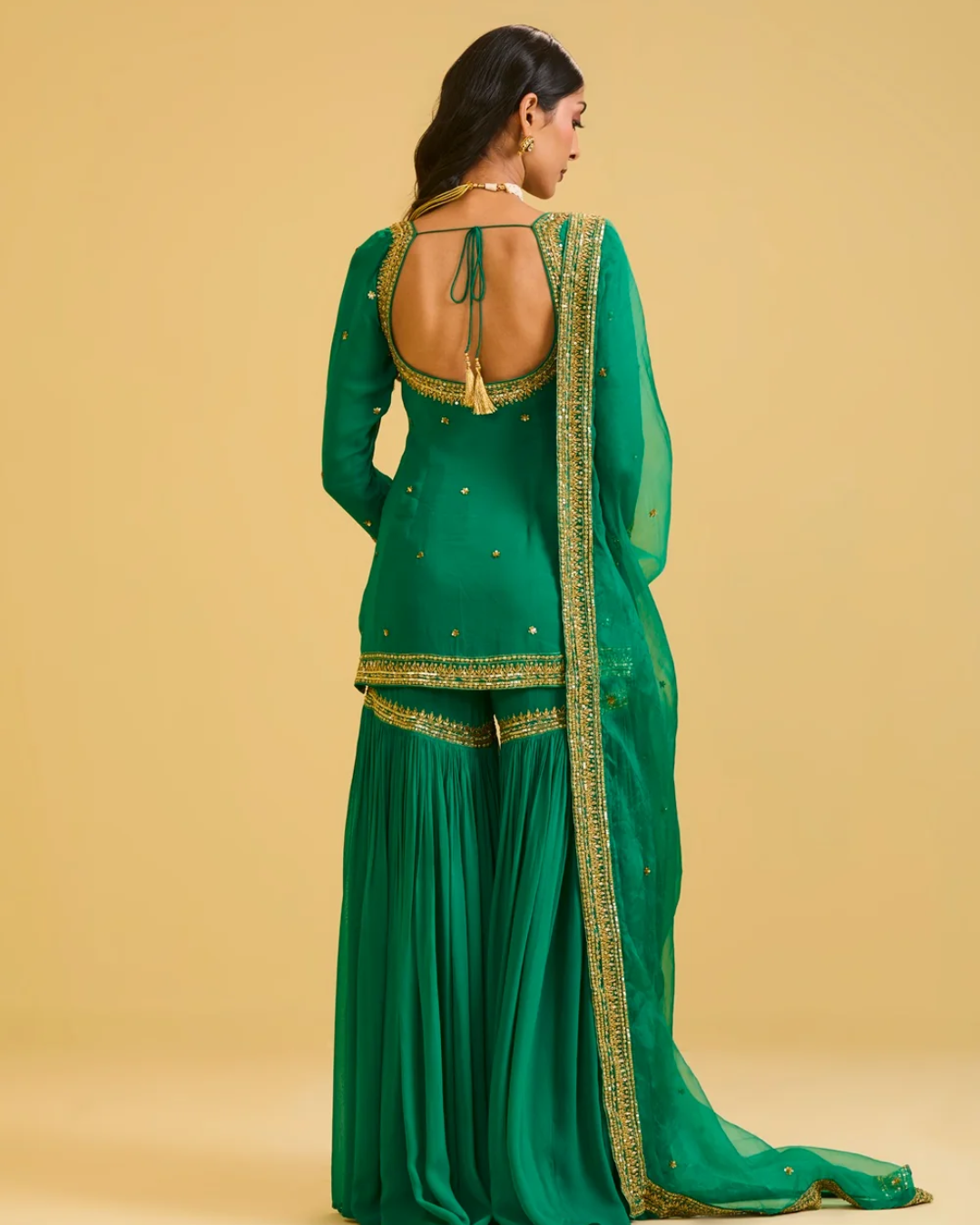 Esha Koul - Green Sharara Set From Naaz