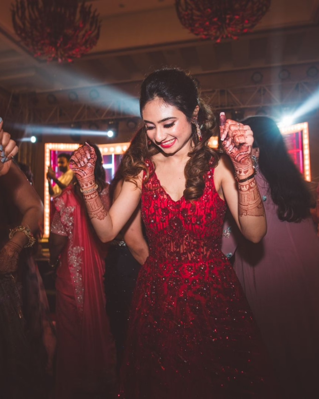 Isa by Dolly Wahal - Deep Red Gown From Athena