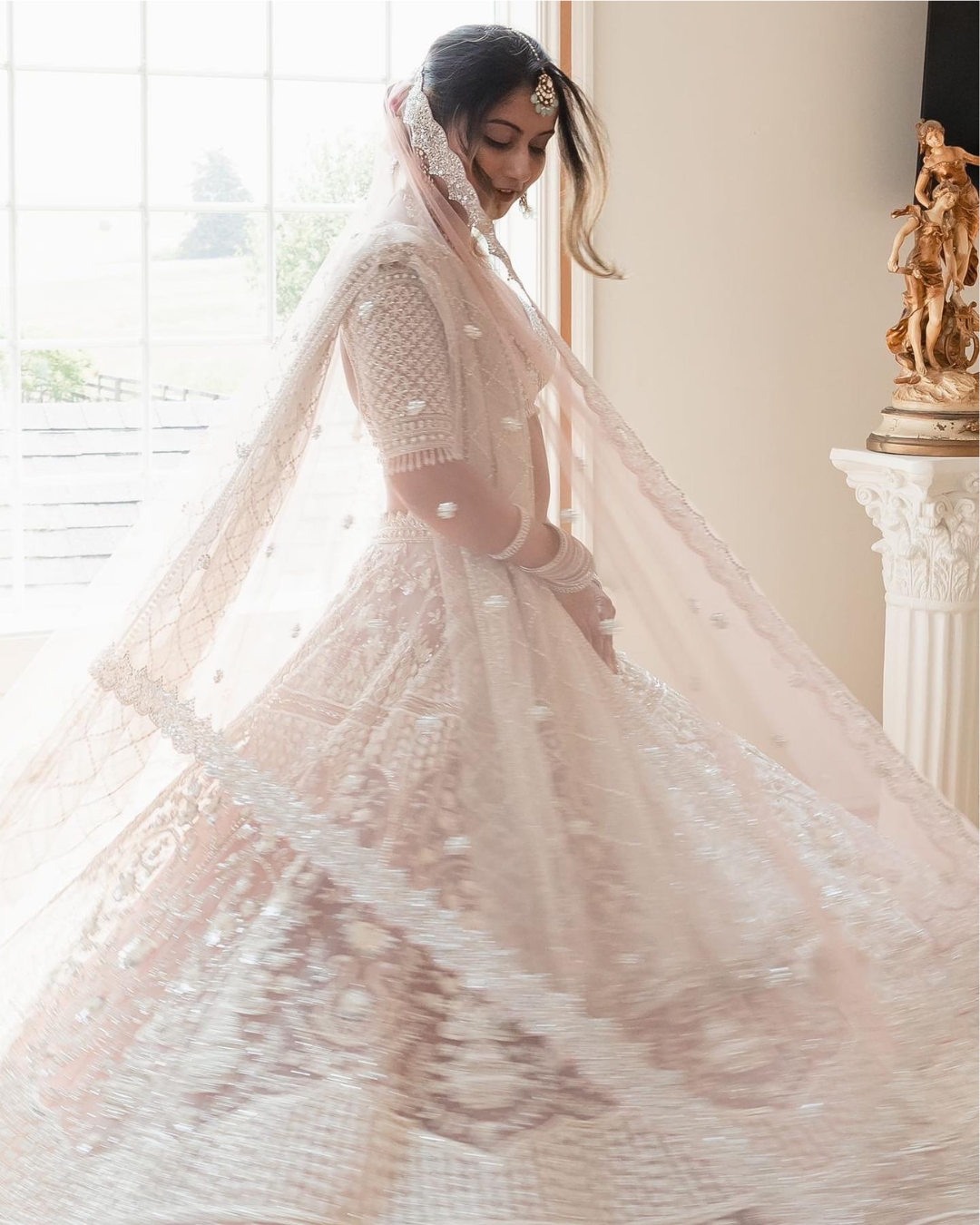 Isa by Dolly Wahal - Nama Ivory Bridal Lehenga From Bridal