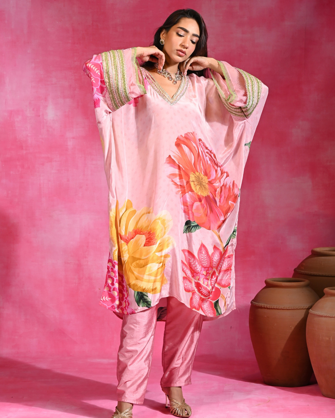 Rishi and Vibhuti - Gulabi Tunic Set From Ek Main Aur Ek Tu