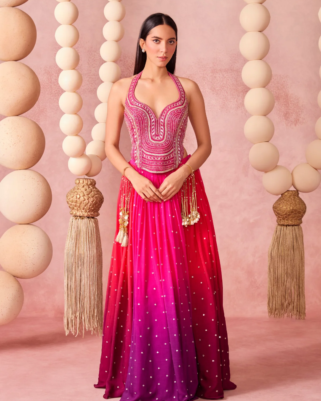 Chamee & Palak - Jugnu Ombre Lehenga From Jhoom
