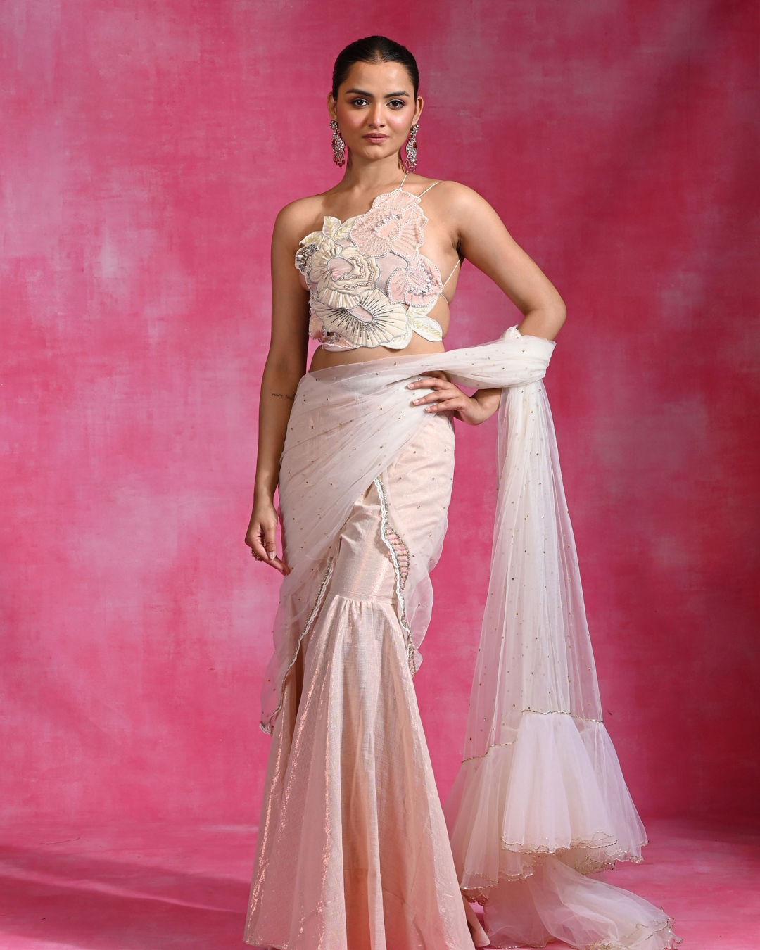 Rishi and Vibhuti - Ebony Haze Saree From Ek Main Aur Ek Tu