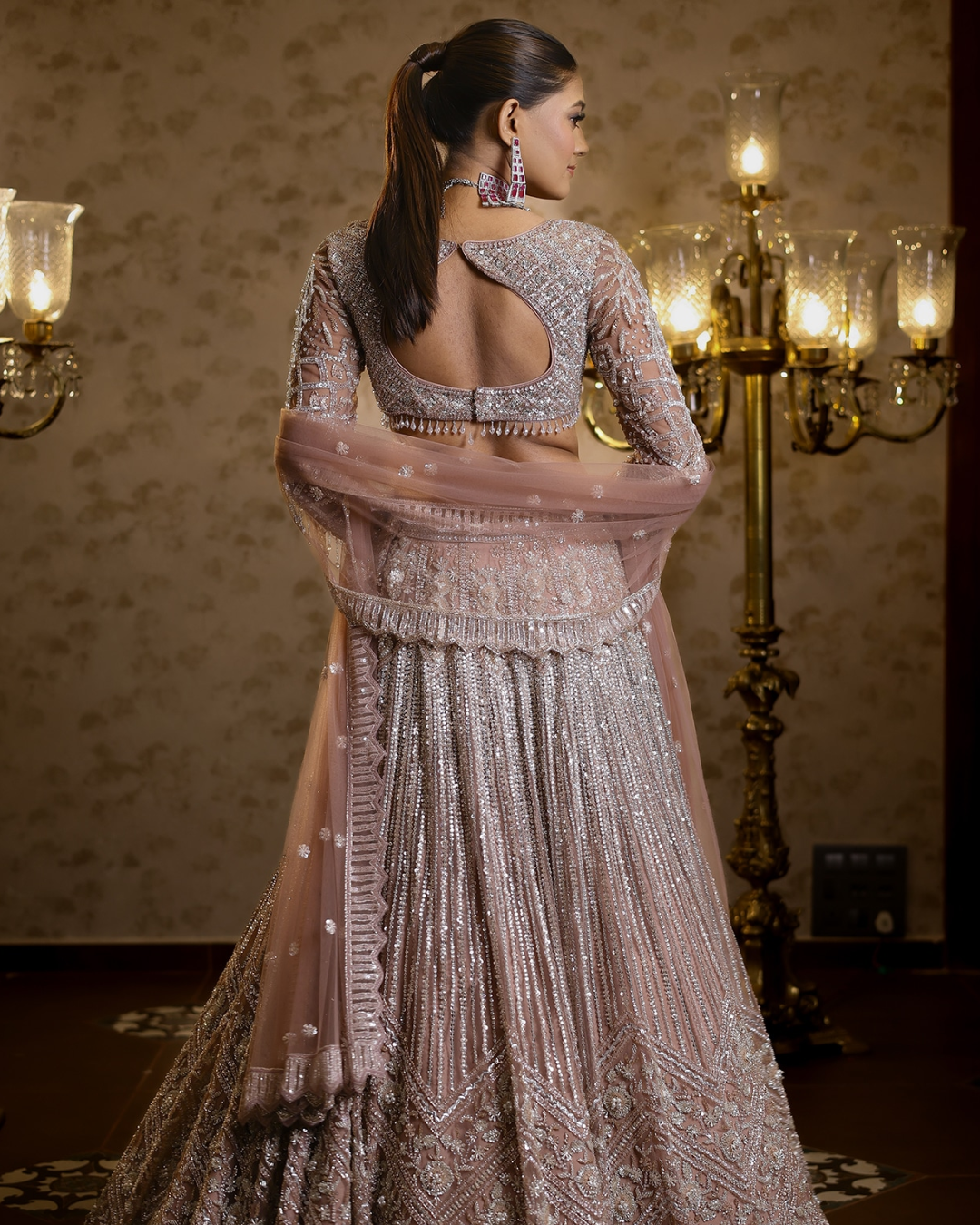 Isa by Dolly Wahal - Afra Lehenga From Fiori